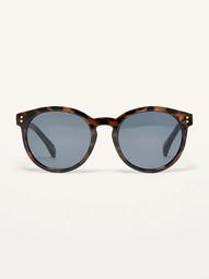 Tortoiseshell Round-Frame Sunglasses for Women
