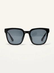 Black Square-Frame Sunglasses for Women
