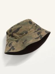 Reversible Twill Gender-Neutral Bucket Hat for Adults