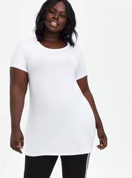 Fitted Crew Tunic - Super Soft White