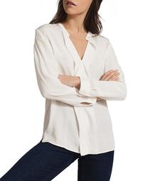Rochelle Pintucked Ruffle Front Blouse