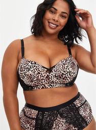 Push-Up Wire-Free Bra - Lace Leopard with 360° Back Smoothing™