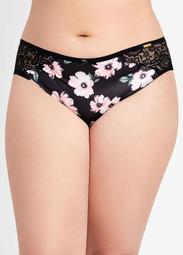 Micro & Lace Cheeky Hipster Panty