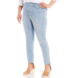 Slim Factor by Investments Plus Size Classic Waist Denim Ankle Pant