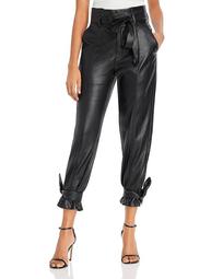 Faux Leather Ankle Tie Pants - 100% Exclusive