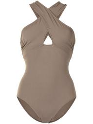 Zara off-shoulder one-piece swimsuit