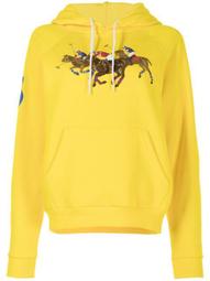 graphic-print pullover hoodie