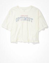 AE Boxy Crop Optimist Graphic T-Shirt