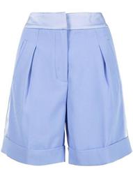 tailored pleated shorts