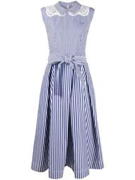 striped poplin dress