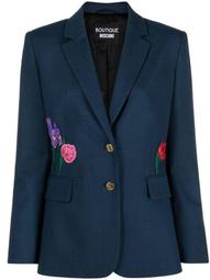 floral-embroidered jacket