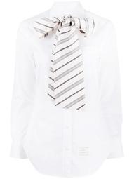 bow tie collar long-sleeve shirt