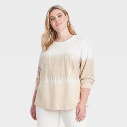 Women's Plus Size Sweatshirt - Ava & Viv™ White