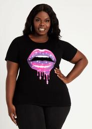 Dripping Lips Graphic Tee