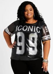 Iconic Sequin Graphic Jersey Tee