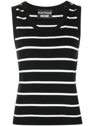 stripe-print knitted vest