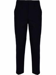 slim-fit ankle-length trousers