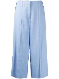 high-waisted culotte trousers