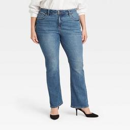 Women's Plus Size High-Rise Bootcut Jeans - Ava & Viv™