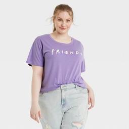 Women's Friends Logo Short Sleeve Graphic T-Shirt - Purple