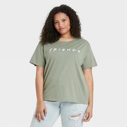 Women's Friends Logo Short Sleeve Graphic T-Shirt - Green