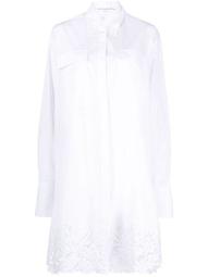 broderie anglaise detail shirtdress