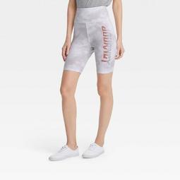 Women's Journey Graphic Bike Shorts - Gray Tie-Dye