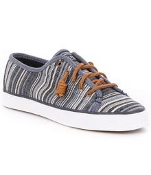 Sperry Seacoast Multi Stripe Canvas Lace-Up Sneakers