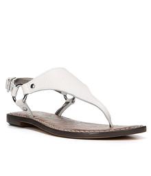 Sam Edelman Nubuck Greta T-Strap Sandals