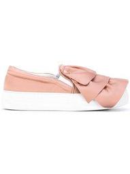 ruched slip-on sneakers