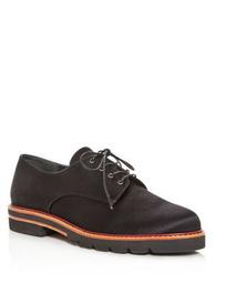 Metro Satin Lace Up Oxfords
