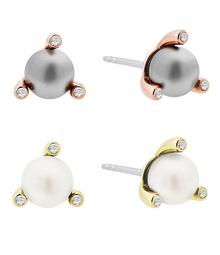 Michael Kors Modern Classic Faux-Pearl Stud Earring Set