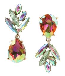 Betsey Johnson Pineapple Mismatched Drop Statement Earrings