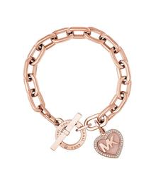 Michael Kors Valentine´s Day Heart Cubic Zirconia Logo Toggle Bracelet