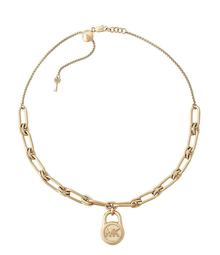 Michael Kors Hamilton Padlock Collar Necklace
