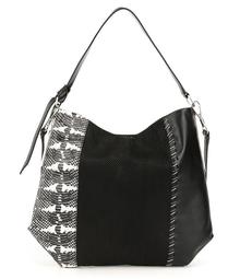 Louise et Cie Melle Whip-Stitched Paneled Hobo Bag