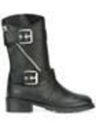 buckle strap mid-calf boots