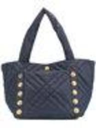 quilted stud tote