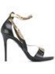 snake motif stiletto sandals