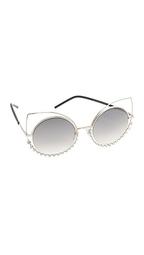 Double Trouble Crystal Wire Sunglasses