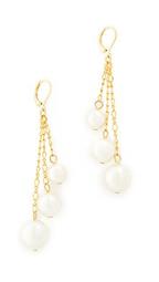 Imitation Pearl Chain Drop Earrings