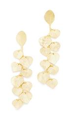 Satin Gold Leaf Earrings