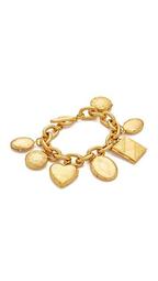 Gold Chain Locket Pendant Bracelt