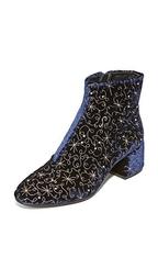 Diamond Bis Embroidered Booties