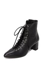 The Jane Lace Up Booties