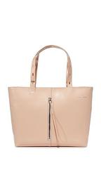 Polished Panel Small Zip Top Tote