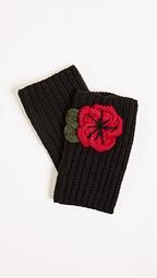 Crochet Poppy Arm Warmers