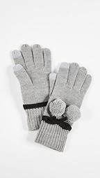 Bow Pom Gloves