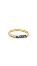 10k Gold Mama Signet Ring