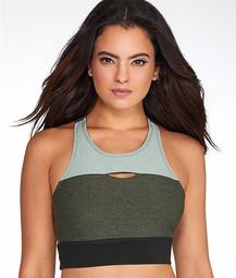 Scuba Mid-Impact Cut-Out Cropped Top